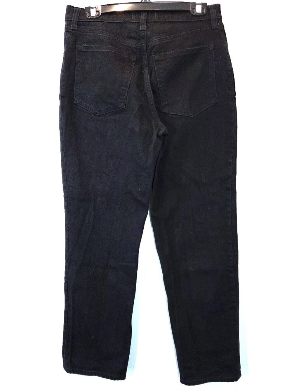 NWOT Abercrombie & Fitch Black Ultra High Rise Straight Leg Jeans Size 30 - Picture 2 of 3